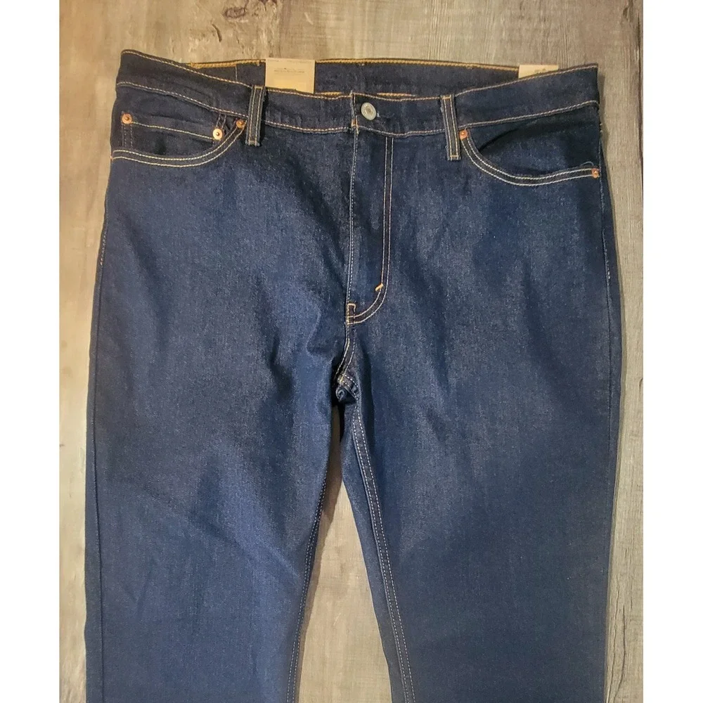 Levis 511 Slim Fit Jeans Mens 38x30 Dark Indigo Blue Stretch Denim 04511-3328
